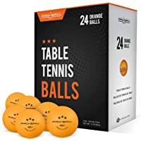 PRO SPIN Pelotas de ping pong- color naranja de 3 estrellas- 40+ pelotas de tenis de mesa (paquete de 12- 24) | Bolas de…